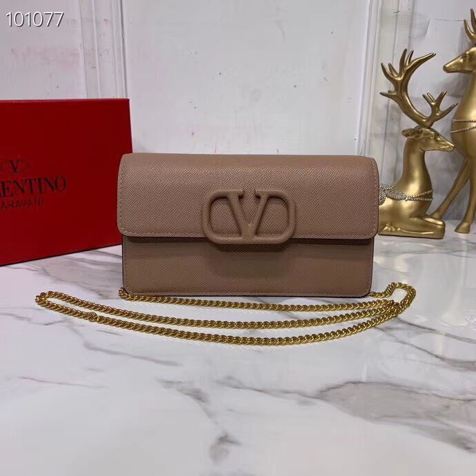 VALENTINO Origianl Leather Bag V0018 Nude