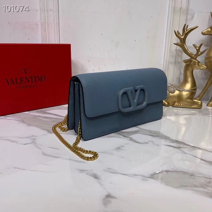 VALENTINO Origianl Leather Bag V0018 blue