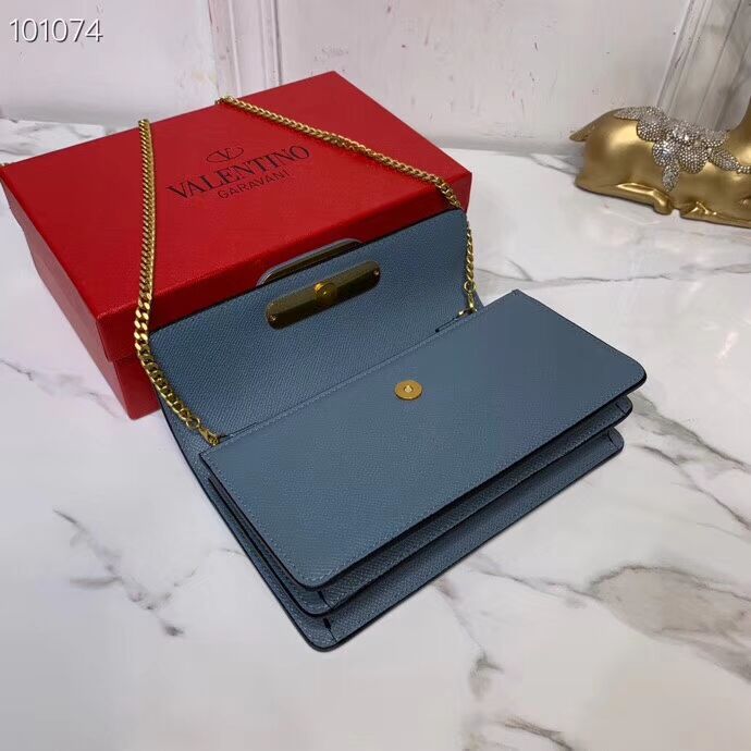 VALENTINO Origianl Leather Bag V0018 blue