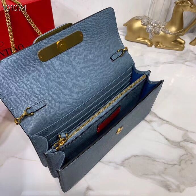 VALENTINO Origianl Leather Bag V0018 blue