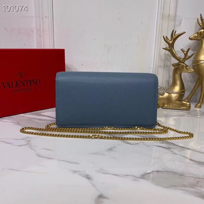 VALENTINO Origianl Leather Bag V0018 blue