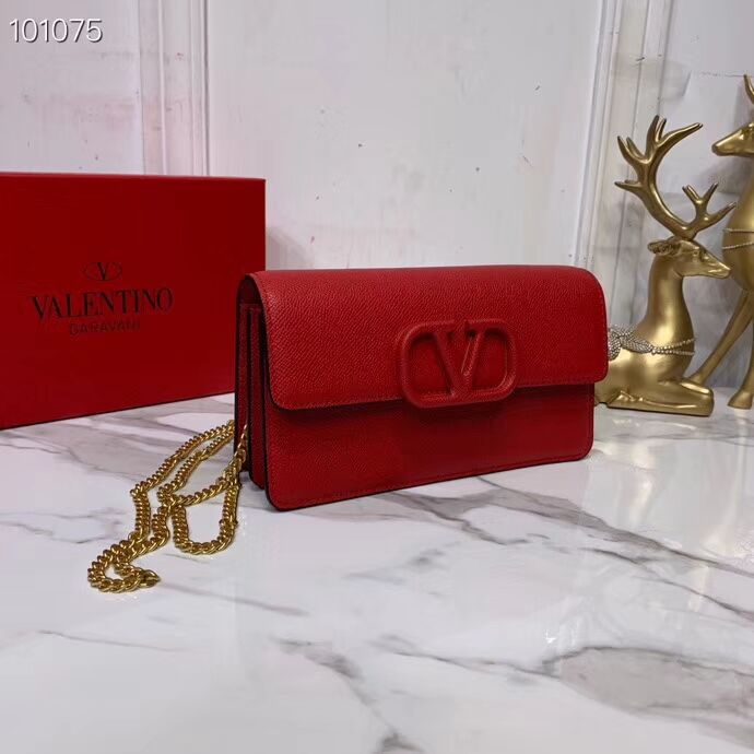 VALENTINO Origianl Leather Bag V0018 red