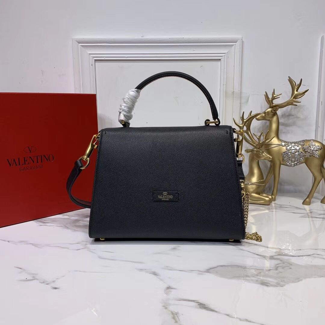 VALENTINO Origianl leather Tote Bag V0025 black