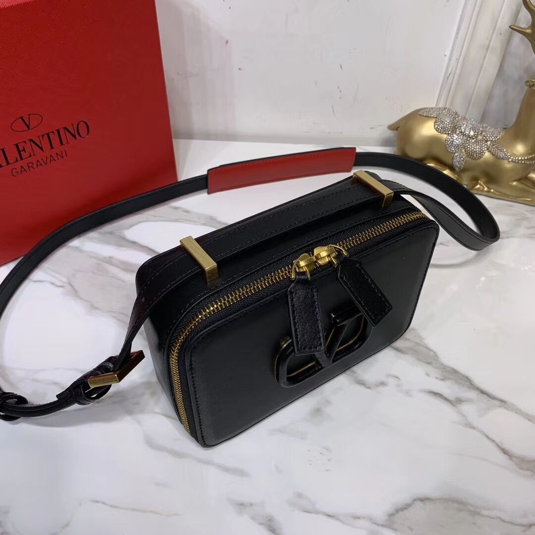 VALENTINO Origianl leather shoulder bag V0020 black