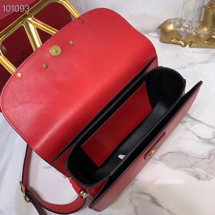 VALENTINO Origianl leather shoulder bag V0030 red