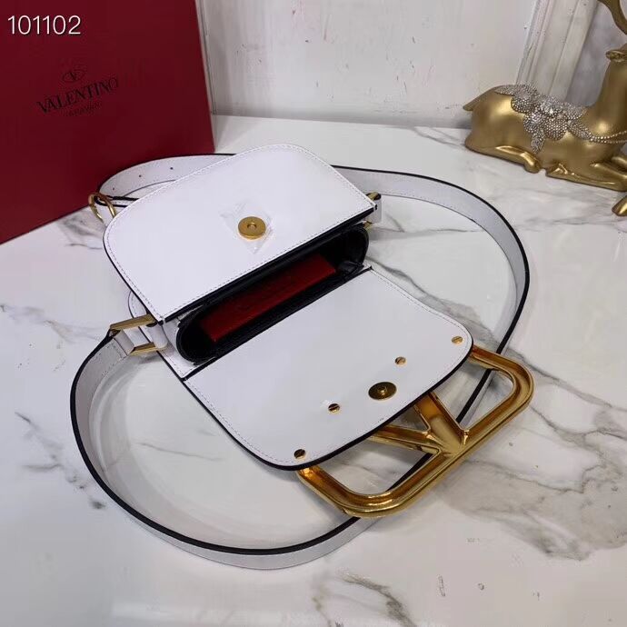 VALENTINO Origianl leather shoulder bag V0032 white