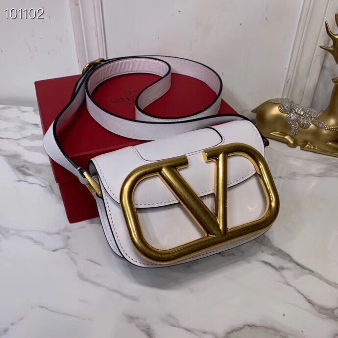 VALENTINO Origianl leather shoulder bag V0032 white