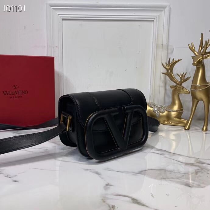 VALENTINO Origianl leather shoulder bag V0032A black