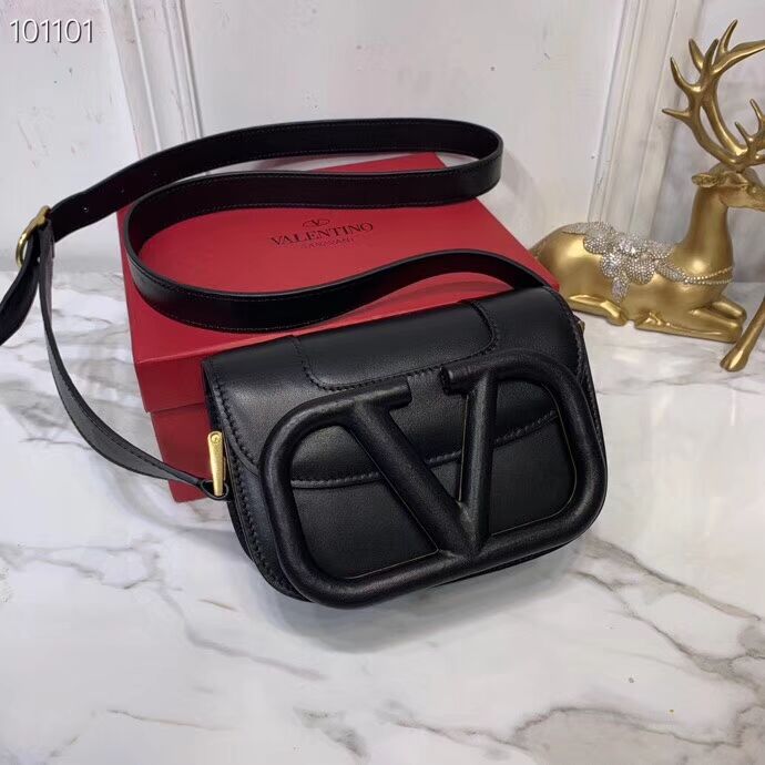 VALENTINO Origianl leather shoulder bag V0032A black