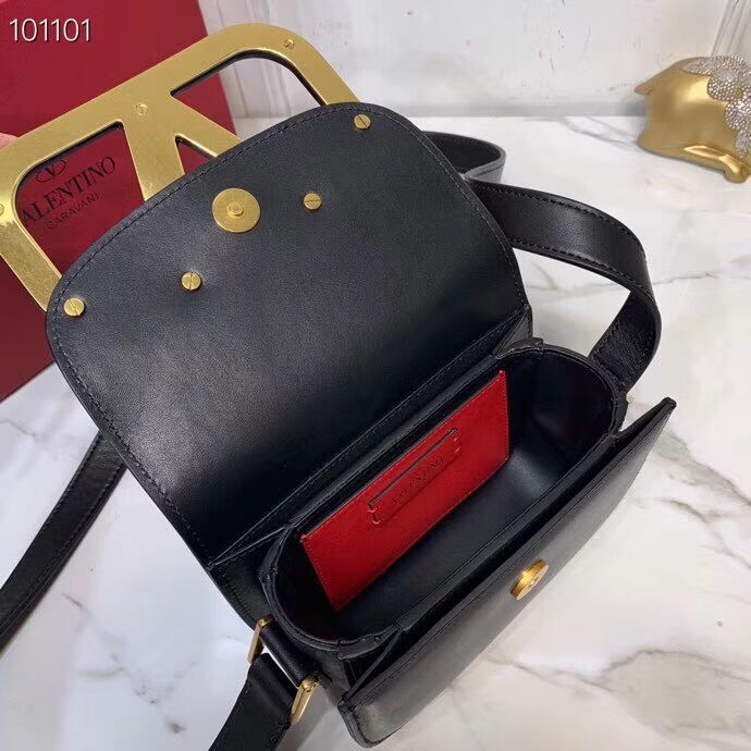 VALENTINO Origianl leather shoulder bag V0032A black