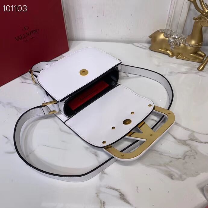 VALENTINO Origianl leather shoulder bag V0032A white 