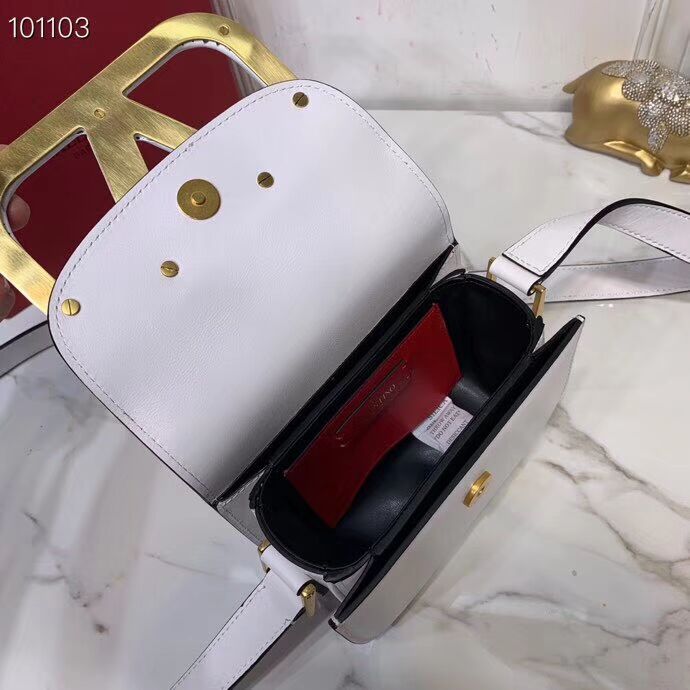 VALENTINO Origianl leather shoulder bag V0032A white 