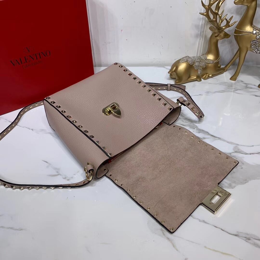 VALENTINO Origianl leather shoulder bag V0182 Nude