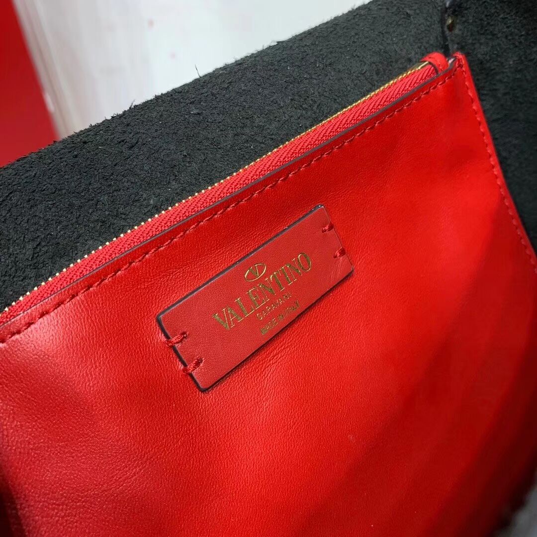 VALENTINO Origianl leather shoulder bag V0182 black