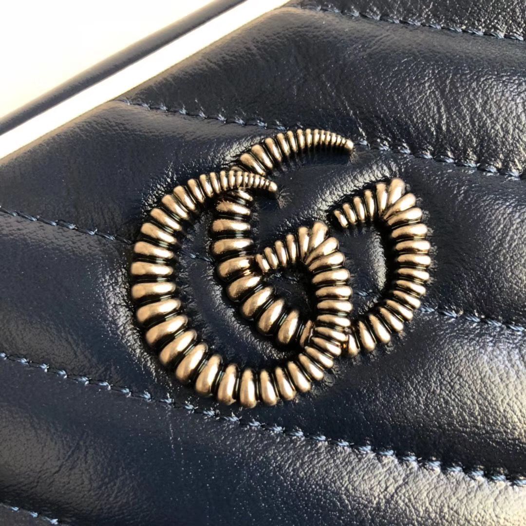 Gucci GG Marmont Matelasse mini Bag 448065 Navy