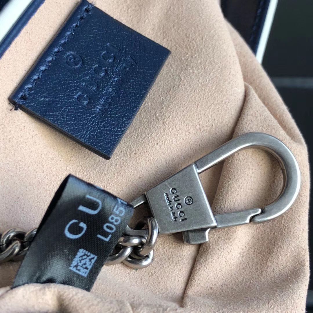 Gucci GG Marmont super mini bag 574969 Navy