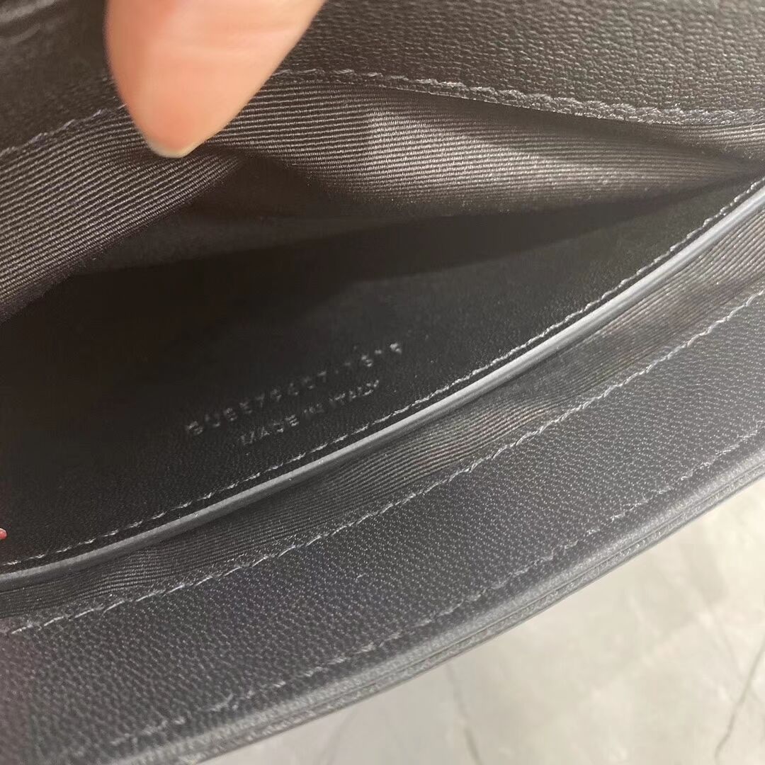 SAINT LAURENT leather shoulder bag Y579607 black