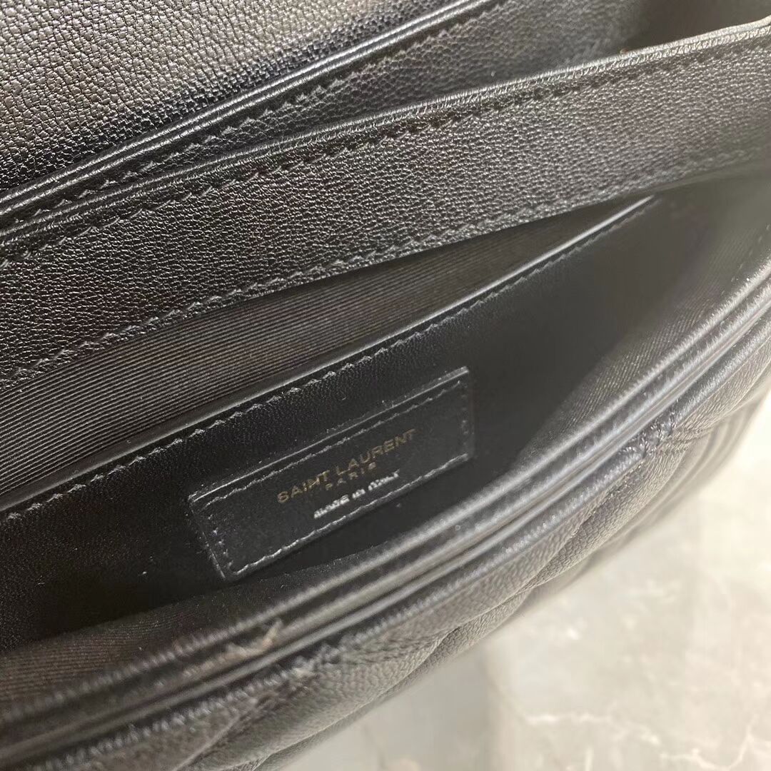 SAINT LAURENT leather shoulder bag Y579607 black