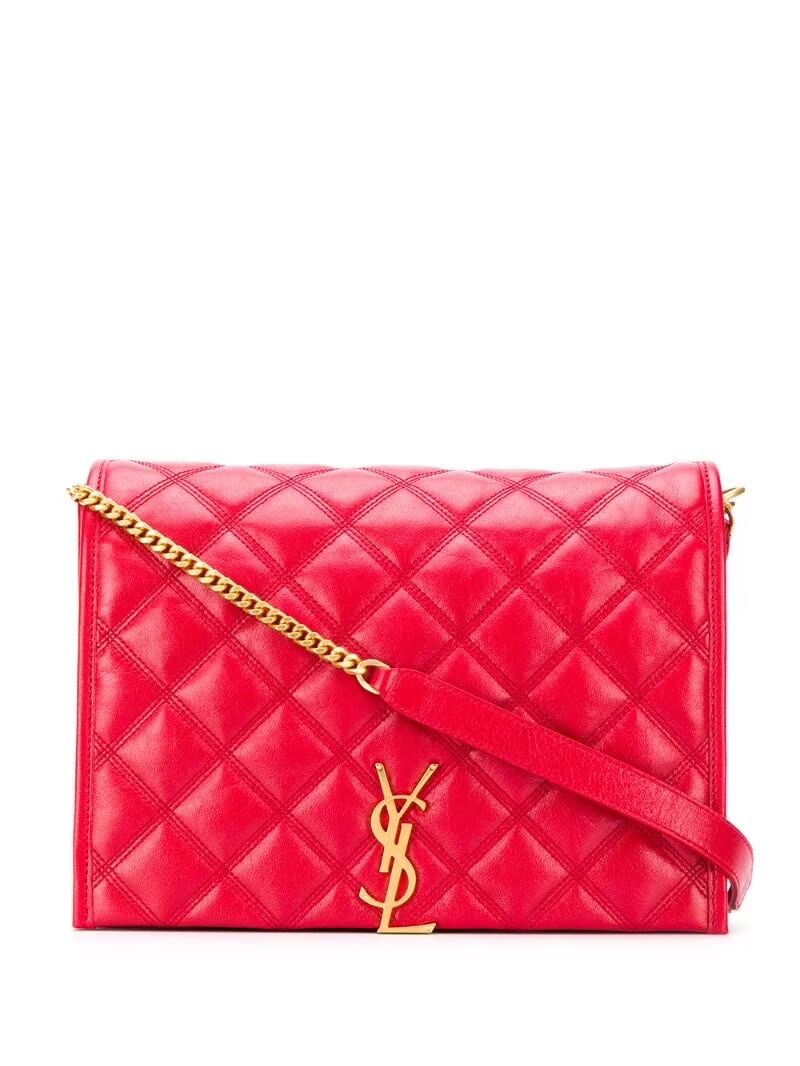 SAINT LAURENT leather shoulder bag Y579607 red