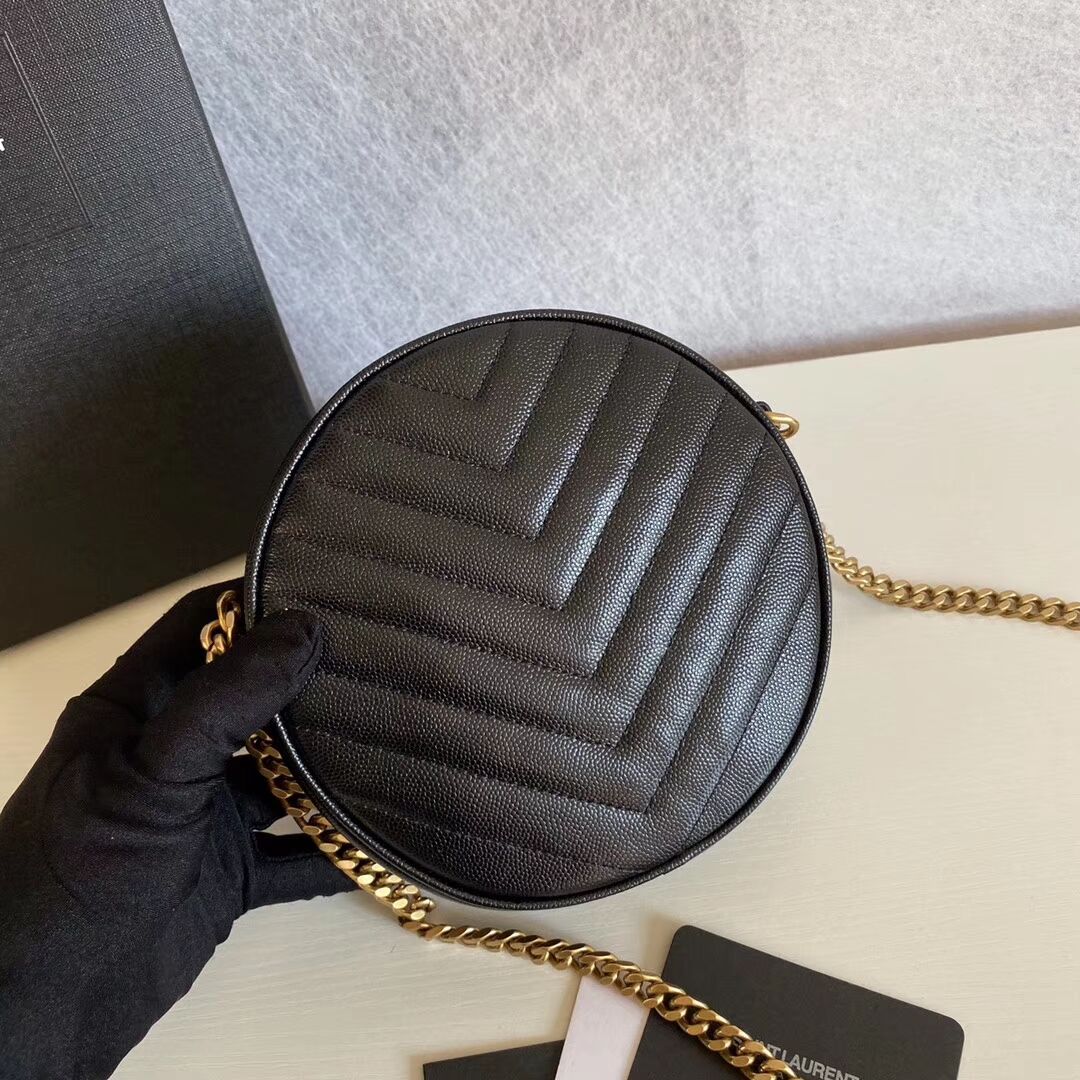 SAINT LAURENT leather shoulder bag Y610436 black