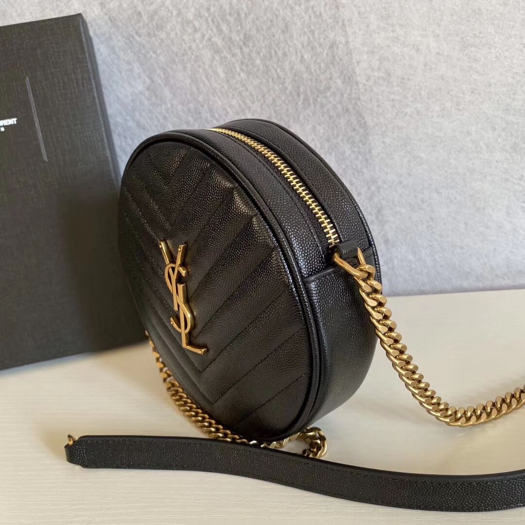 SAINT LAURENT leather shoulder bag Y610436 black