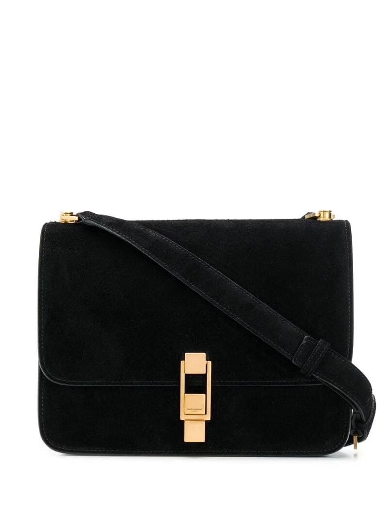 Yves Saint Laurent Small Original Nubuck leather Shoulder Bag Y585061 black