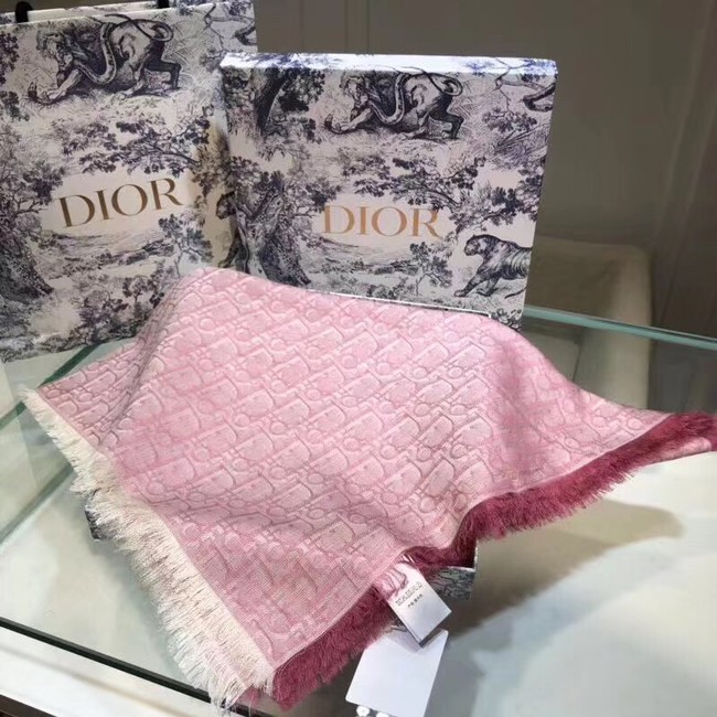 DIOR OBLIQUE STOLE IN WOOL AND CASHMERE C345