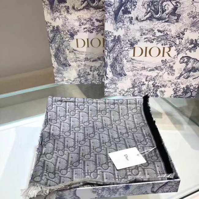 DIOR OBLIQUE STOLE IN WOOL AND CASHMERE C347