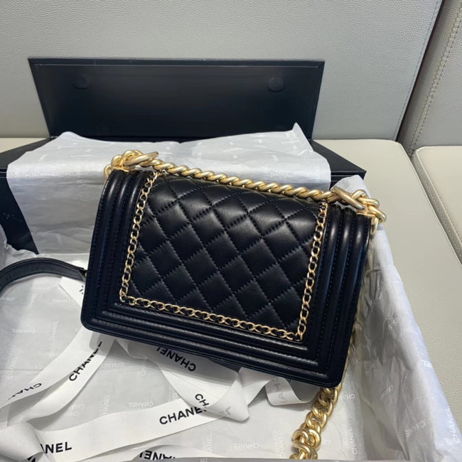 BOY CHANEL flap bag A67085 black