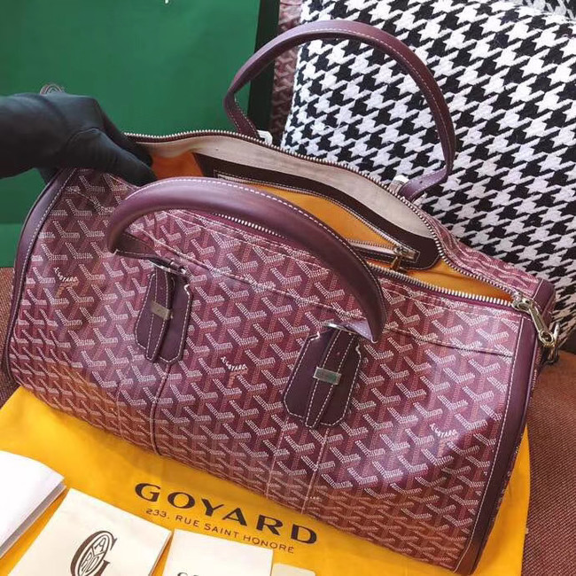 Goyard Canvas Travel bag 6958 Wine