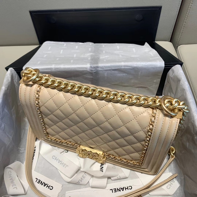 BOY CHANEL flap bag A67086 cream