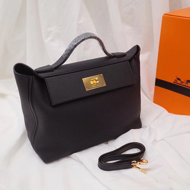 Hermes Kelly togo Leather Tote Bag H2424 black