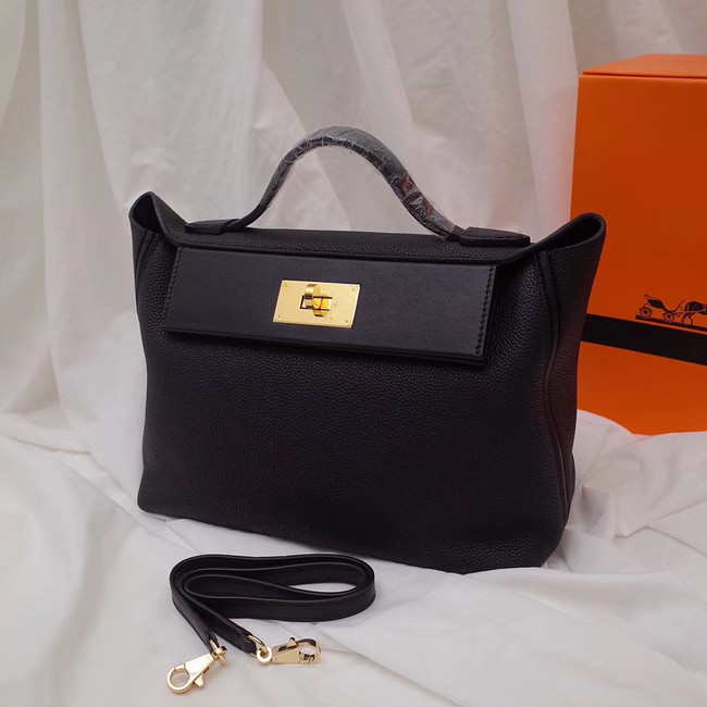 Hermes Kelly togo Leather Tote Bag H2424 black