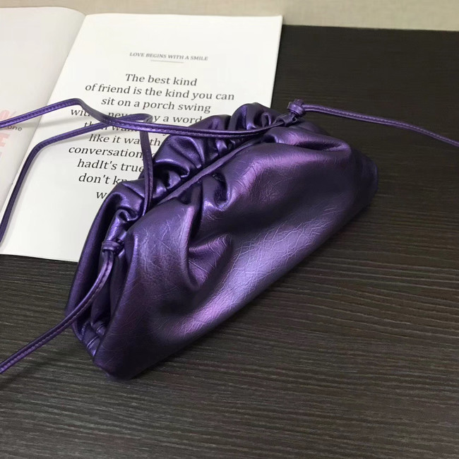 Bottega Veneta Nappa lambskin soft wide large Shoulder Bag 585852 purple