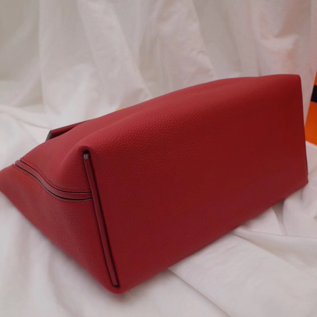 Hermes Kelly togo Leather Tote Bag H2424 red