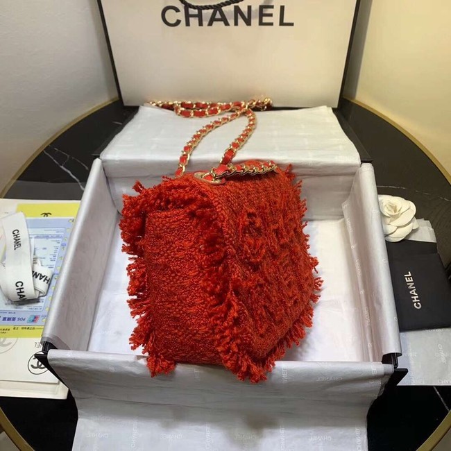 CHANEL 19 Flap Bag AS0974 red