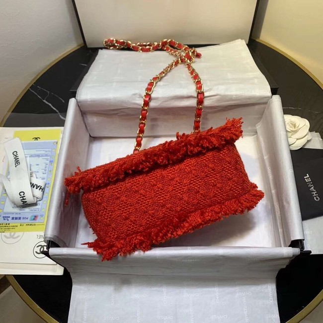 CHANEL 19 Flap Bag AS0974 red