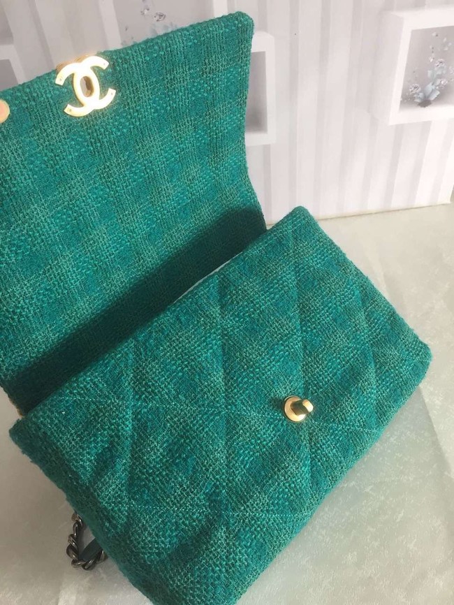 CHANEL 19 Flap Bag AS1162 green