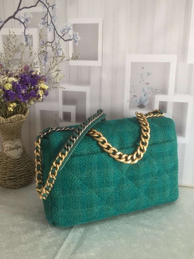 CHANEL 19 Flap Bag AS1162 green