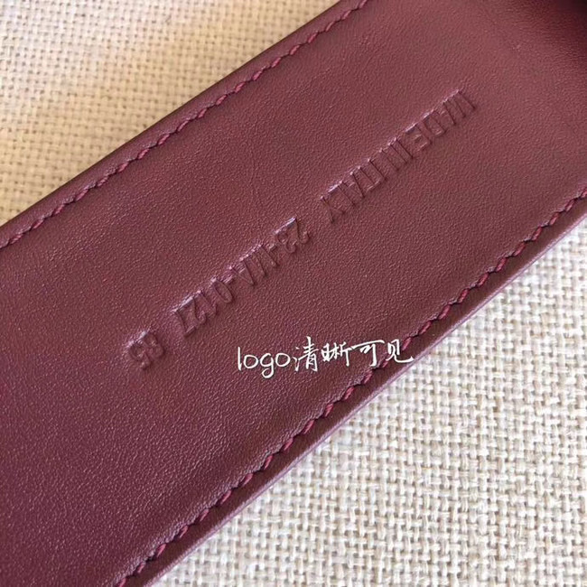 Dior Wide leather belt with 50 mm D4261 Burgundy