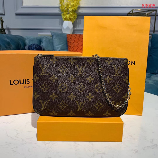 Louis Vuitton POCHETTE DOUBLE ZIP Chain bag M63905