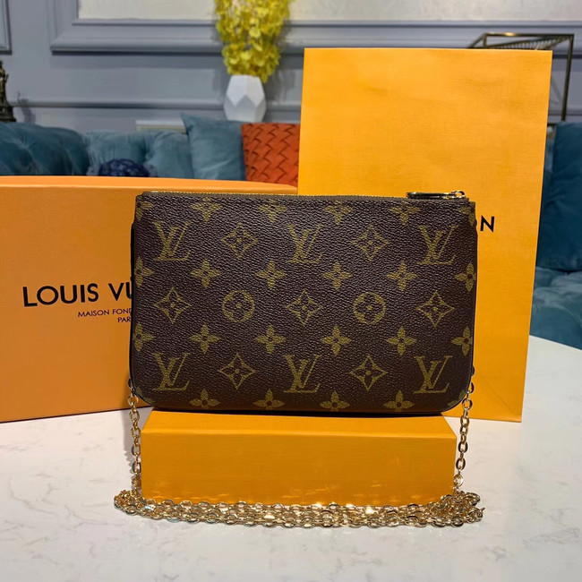 Louis Vuitton POCHETTE DOUBLE ZIP Chain bag M63905