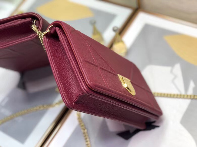 DIORAMA CALFSKIN CLUTCH M49P purplish