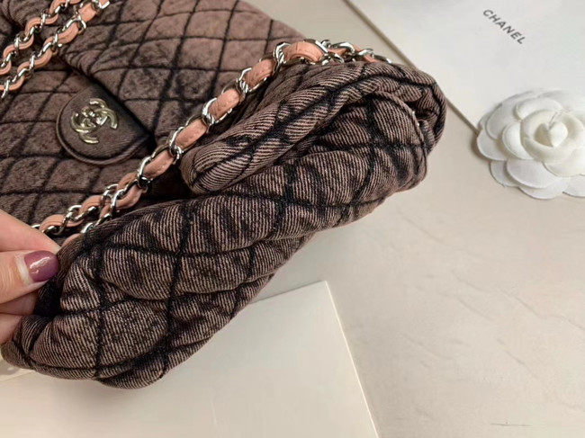 CHANEL Denim flap bag AS1113 pink