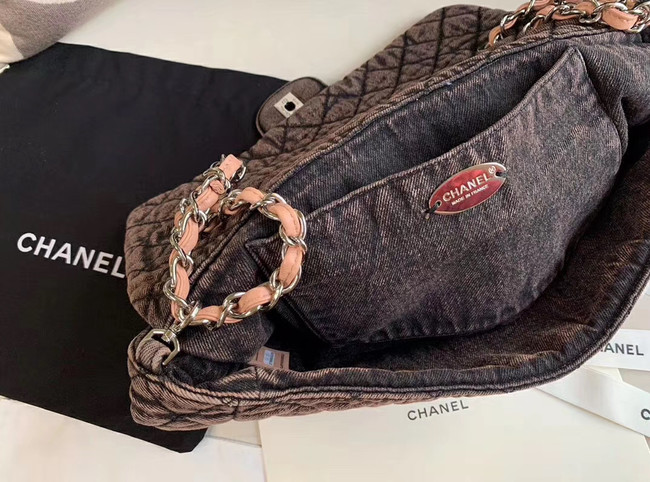 CHANEL Denim flap bag AS1113 pink