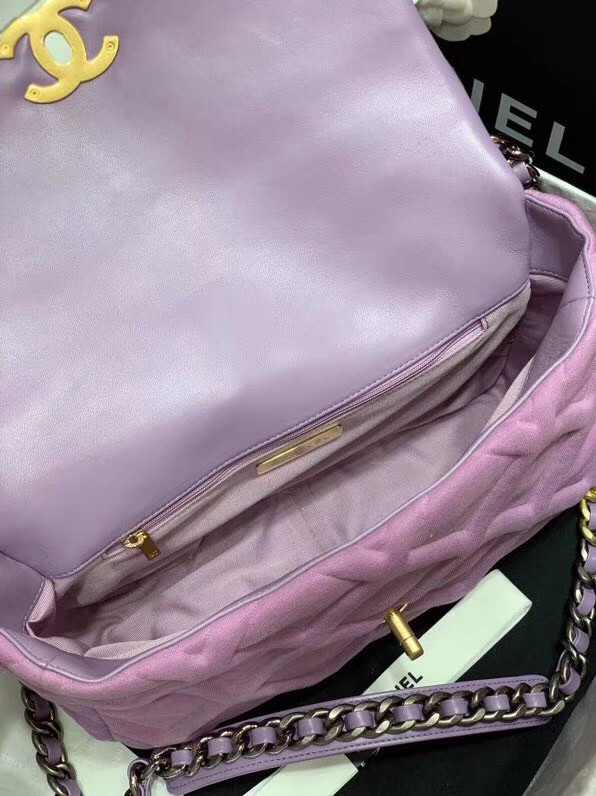 CHANEL 19 Flap Bag AS1160 Lavender