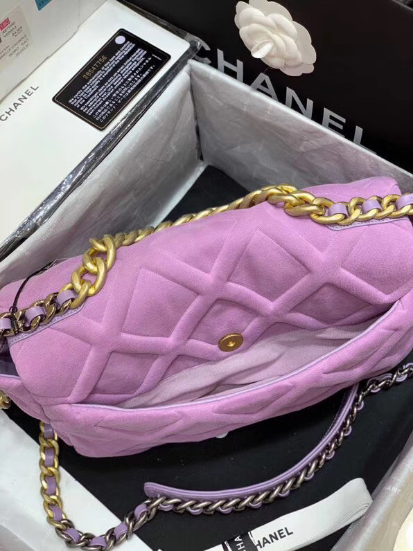 CHANEL 19 Flap Bag AS1160 Lavender