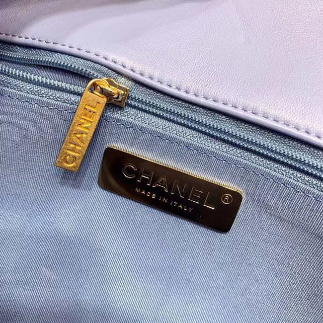 CHANEL 19 Flap Bag AS1160 AS1161 AS1162 light blue