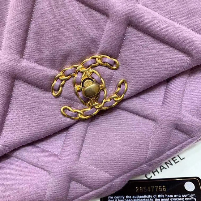 CHANEL 19 Flap Bag AS1162 Lavender