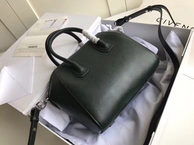 Givenchy Grained Calfskin Small Antigona Bag BB0511 Blackish green